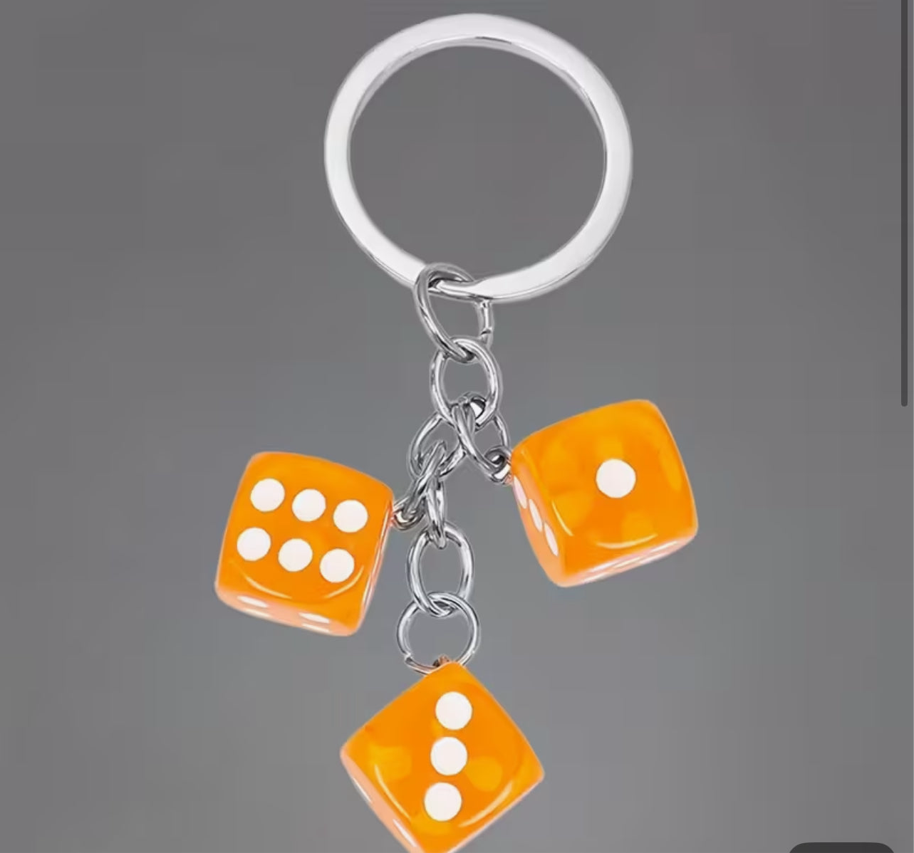 Dice keychain