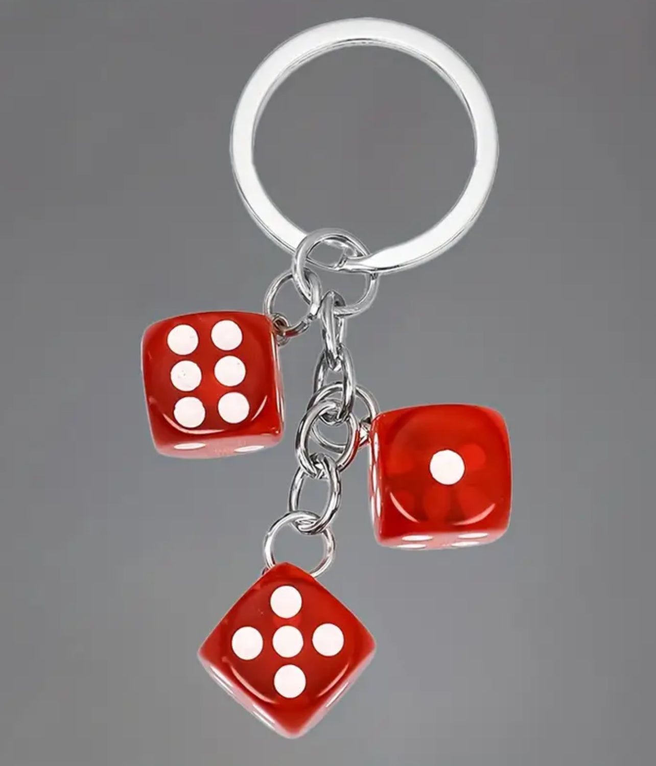 Dice keychain