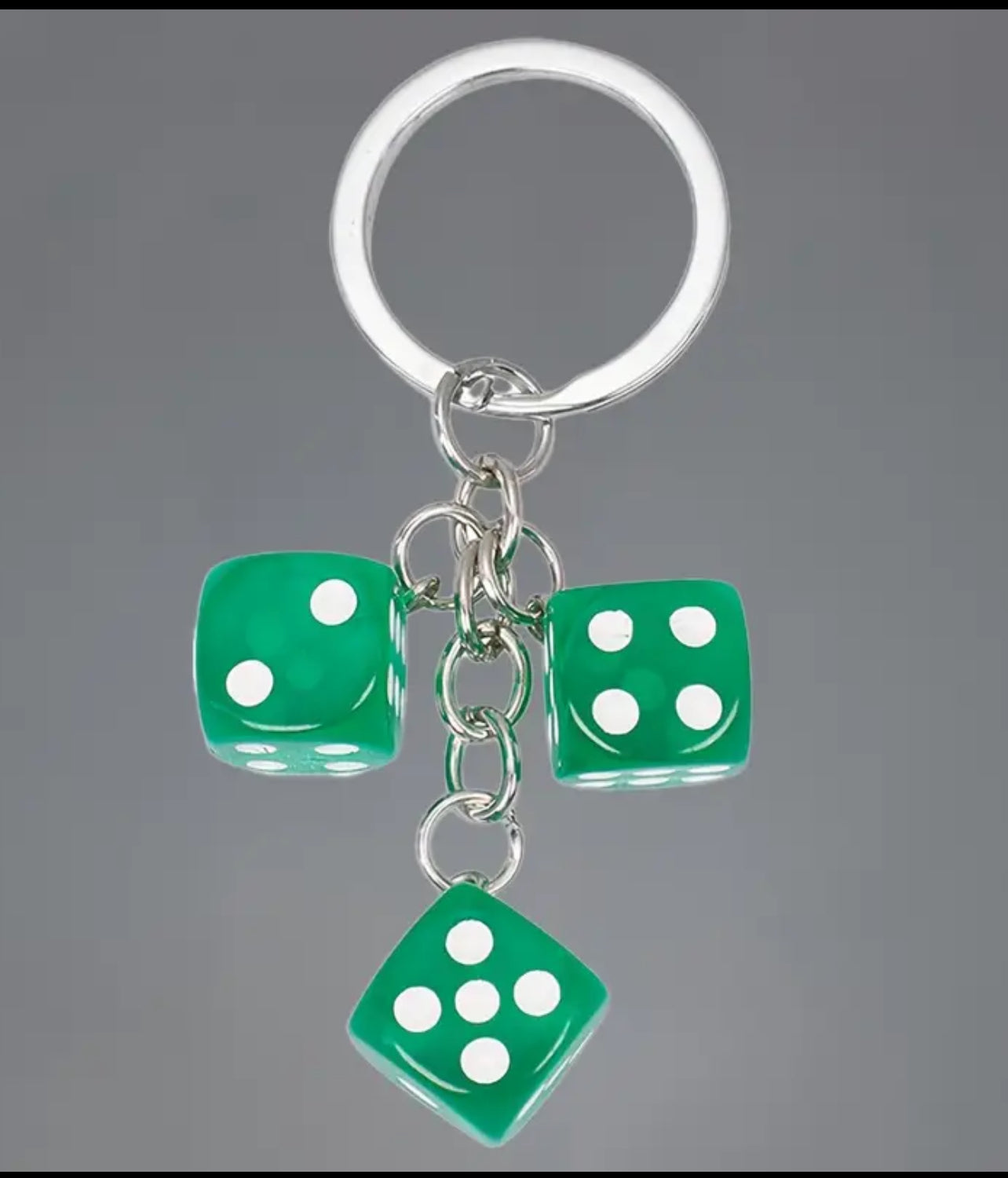Dice keychain