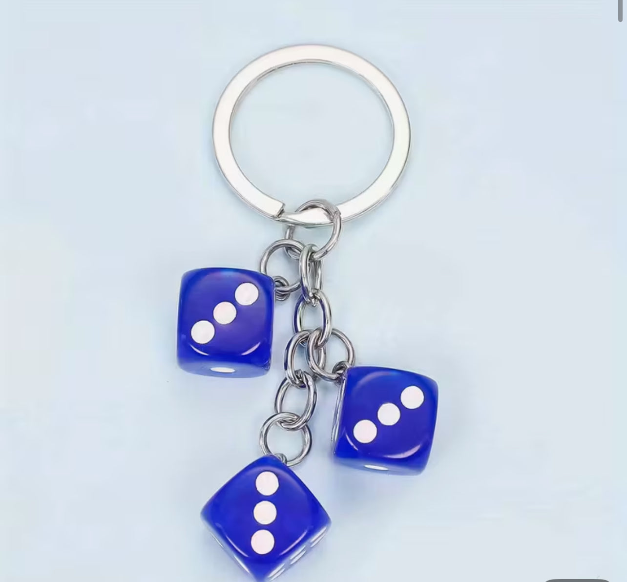 Dice keychain