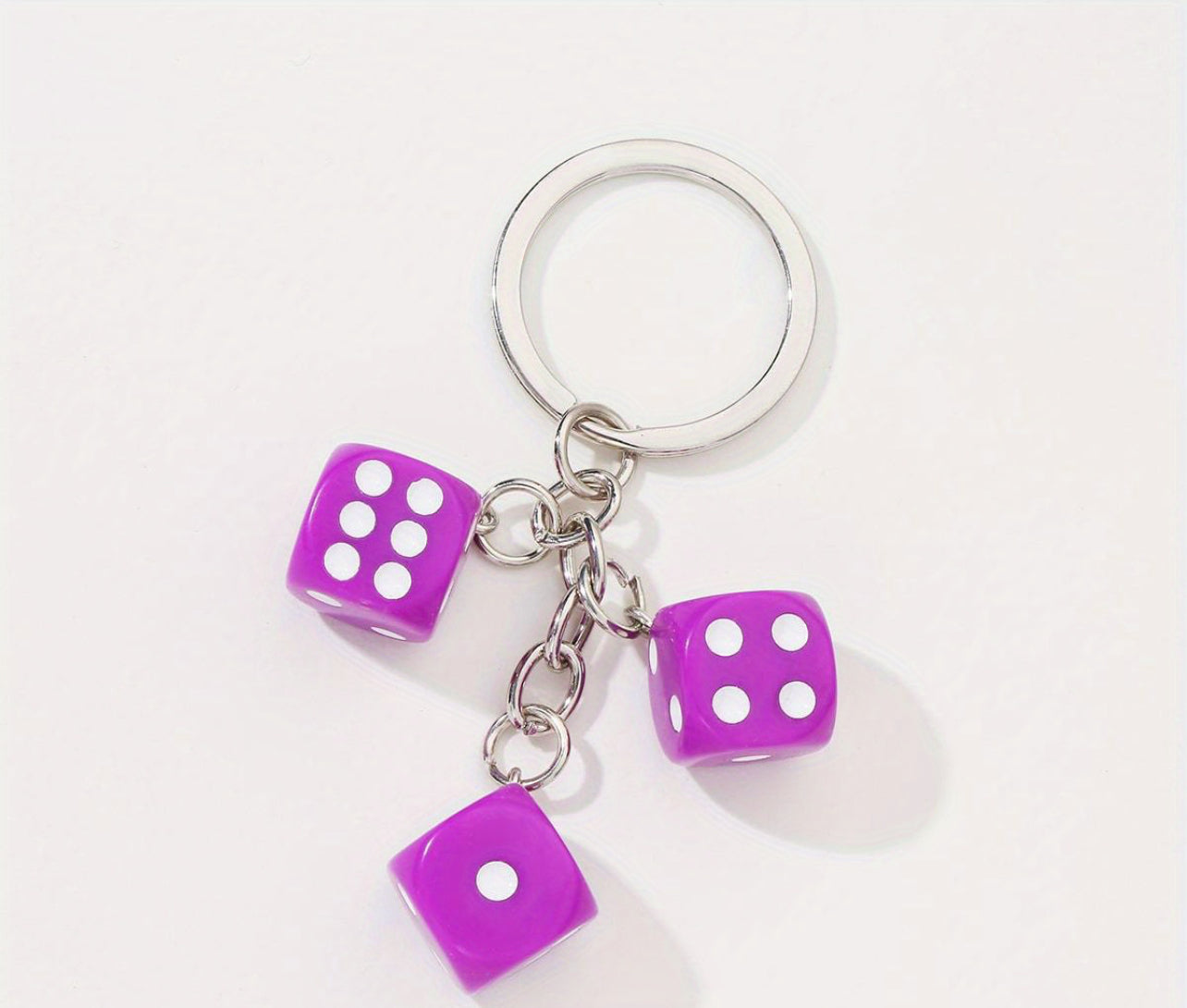 Dice keychain