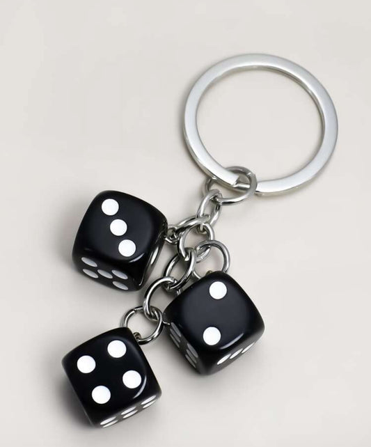 Dice keychain
